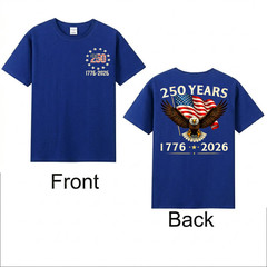 250 Anniversary USA Patriotic Eagle 250th 4th of July 2026 2 SIDE T-Shirt