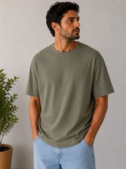 Kirkland Signature Men’s XL Olive Green Pima Cotton Crew Neck T-Shirt NWT