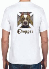 Adult DryBlend® T-Shirt – ( CHOPPER – BIKER / CHOPPER / PIT BULL)