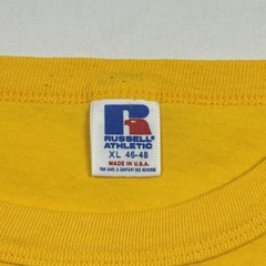 Vintage Russell Athletic Shirt Mens XL Yellow Singapore Unisys The Club 89 Tee