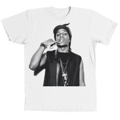 ASAP Rocky Portrait Graphic Multicolor Short Sleeves Unisex T Shirt