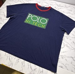 Polo Hi Tech Shirt Mens Ralph Lauren 2XB Big & Tall Blue Green Spell Out T-Shirt