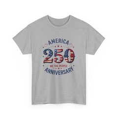 America 250th Anniversary Men’s T-Shirts Patriotic US Flag Graphic New Gift Tee