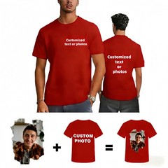 Custom Event Organizer T‑Shirt,Company Logo Front & Back Print Holiday Team Wear