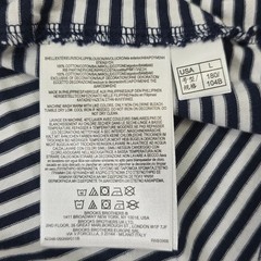 Brooks Brothers Mens L Striped Cotton T Shirt Graphic Short Sleeve Blue White