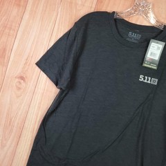 5.11 Tactical Tri Blend Legacy Shirt Mens Medium Heather Black Logo Pullover Tee