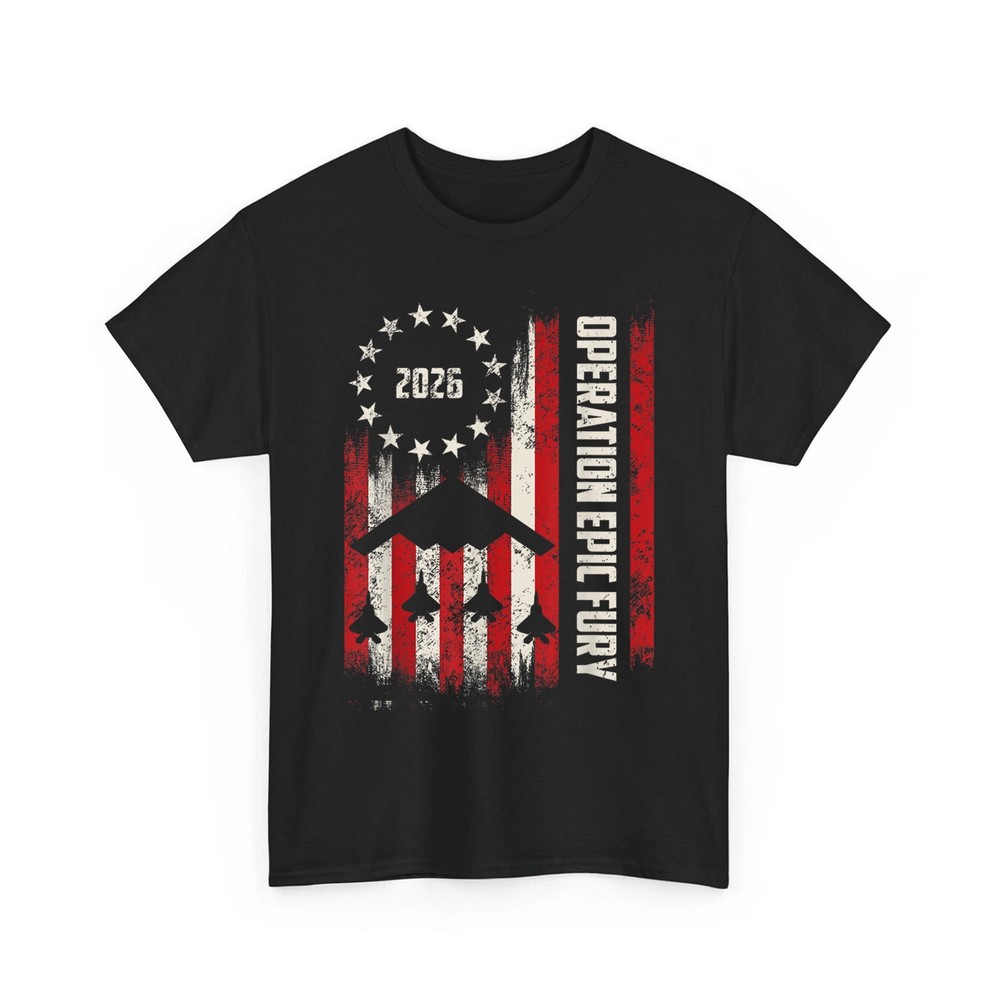 Operation Epic Fury T-Shirt, American Flag Patriotic 2026 Shirt