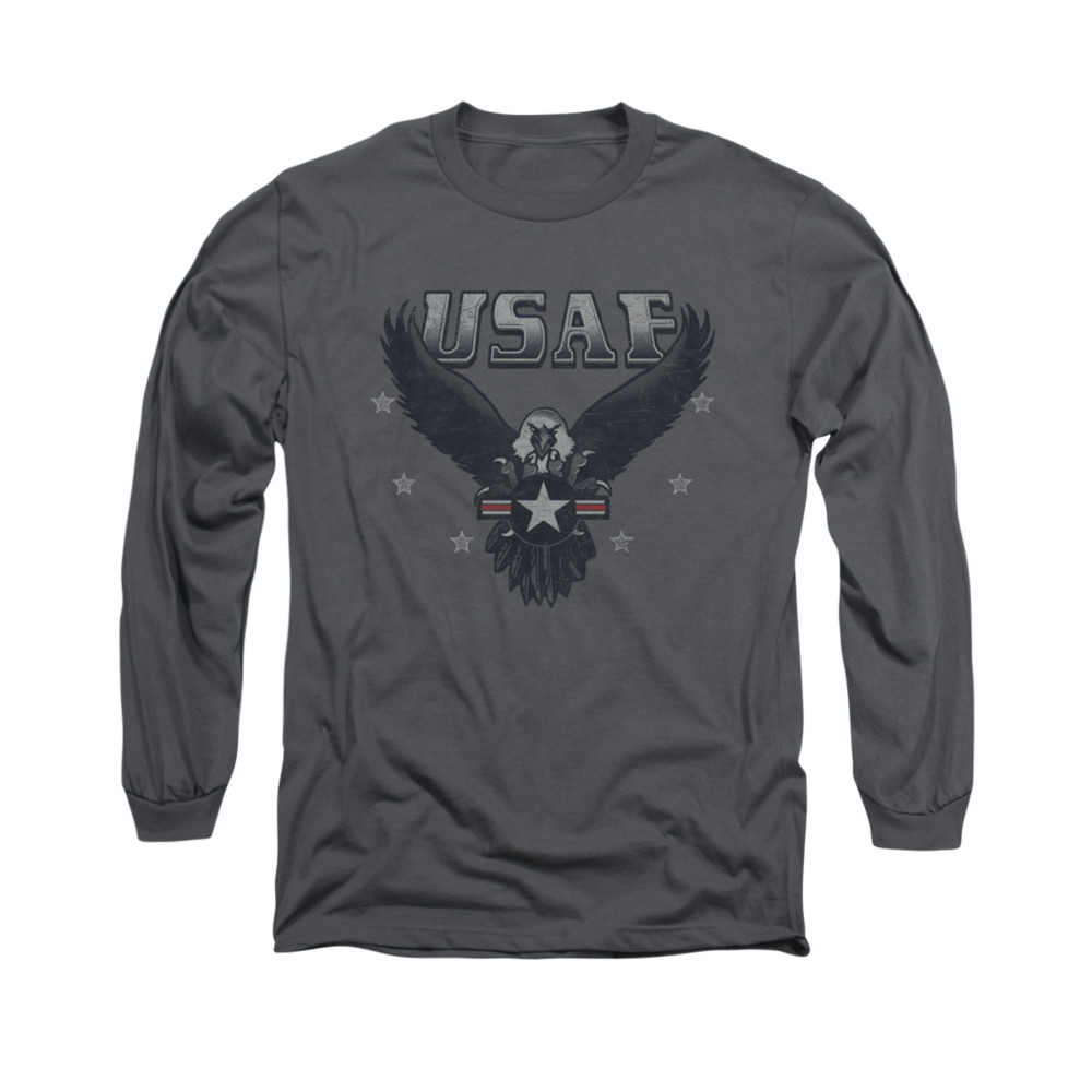 AIR FORCE INCOMING Licensed Adult Men’s Long Sleeve Graphic Tee Shirt SM-3XL