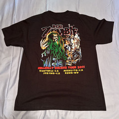2011 Black Rob Zombie Hillbilly Deluxe Tour Graphic T-shirt – Size Large