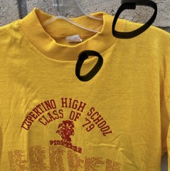 Vintage 1979 Cupertino High School Pioneers Class Of 79 T Shirt 70s 1970s Size M
