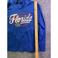 University of Florida Hoodie Mens Medium Blue Gators Long Sleeve Tri-Blend Tee