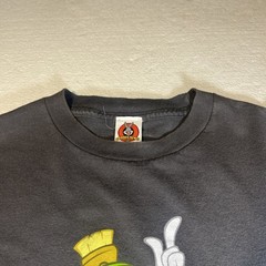 Vintage Looney Tunes Charcoal Gray Marvin the Martian Shirt XL
