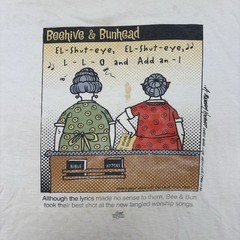 Vintage Beehive & Bunhead T-Shirt Single Stitch Size Large