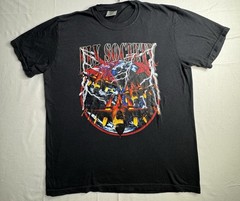 Fly Society Comfort Colors Graphic Tee Shirt Mens Medium M Black Fighter Jet