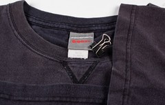 Vintage Late 1990s Faded Black V-Stitch Collar USA Made Shirt Boxy Men’s Size XL