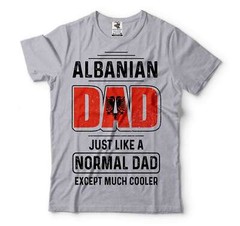 Mens Albanian Dad T-shirt Father’s Day Gift Albanian Patriotic National Shirt