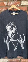 Vintage Death Row Records 2pac Westside Big Portrait 00’s Rap Tee Shirt SZ XXL