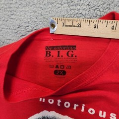 Ready To Die Men’s Red T-shirt Biggie Notorious BIG Brooklyn Mint Size 2 XL