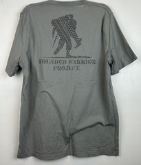 Under Armour T Shirt Mens L Freedom Flag Cotton Loose Fit Gray Read