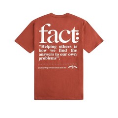 Paper Planes “Facts” Short Sleeve Tee (Burnt Henna) T-Shirt