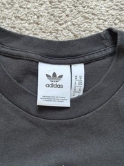 adidas Originals Mens Black Camo Trefoil Graphic Logo Tee Crew Neck Size M