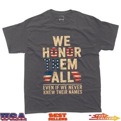 Memorial Day Honor Fallen Heroes Military Boots Dog Tags T-Shirt