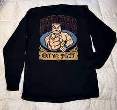 90’s Bad Boy Club – Quit Yer Snivlin’- Bold Graphic Long Sleeve T Shirt XL Black