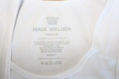 Mack Weldon 18-Hour Rib Tank Undershirt Lot 2 White Cotton Modal Men’s Medium M