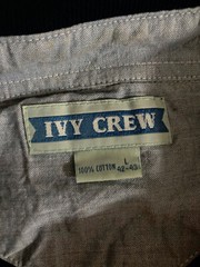 Ivy Crew Men’s Size L Blue Green Yellow White Short Collar Buttons Retro