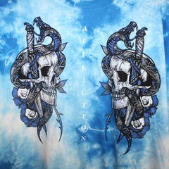 AFFLICTION Black Label Roadhouse T-Shirt Bright Royal XL Y2K Grunge Goth Fashion