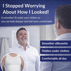 Men’S Ultra Slimming Shirt – Sleeveless Chest and Tummy Control Undershirt