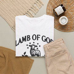Lamb Of God Christian Sheep Graphic T-Shirt