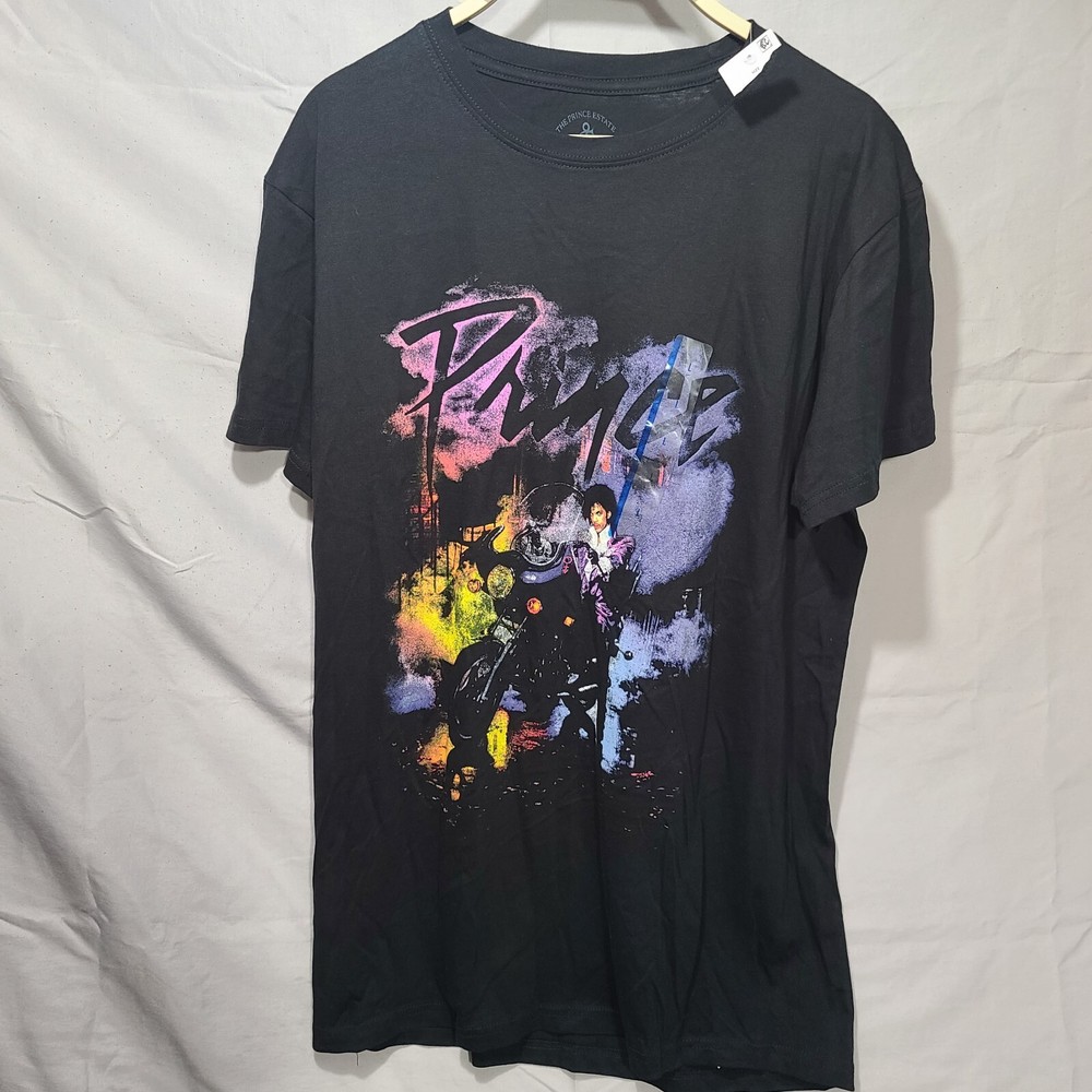 Prince shirt size S Purple Rain Motorcycle graphic print estate official tagless