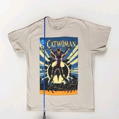 DC Comics Batman CATWOMAN T-Shirt Mens Large L Beige Official Free Shipping