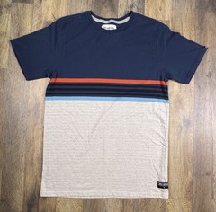 Billabong Spinner Short Sleeve Crew Shirt Men’s Medium Blue Striped Soft India