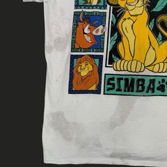 Disney The Lion King T-Shirt Adult Small – Simba Timon Pumbaa Mufasa – White Tee