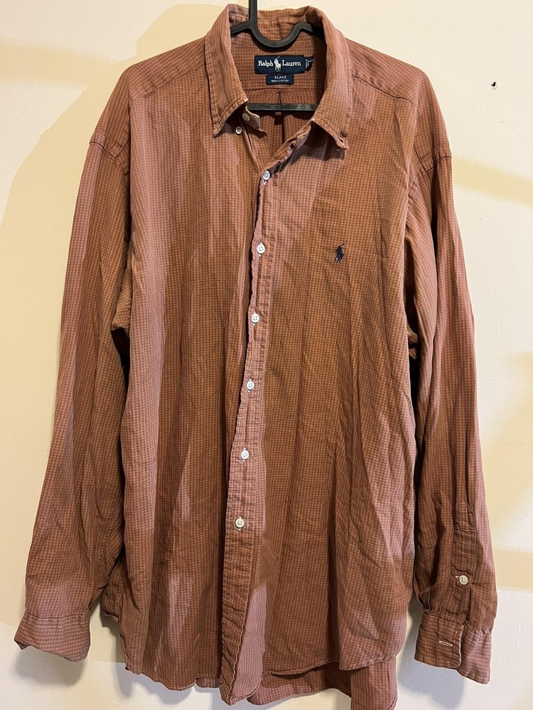 Ralph Lauren A classic Unisex 100% cotton shirt Size XL Blake Plaid