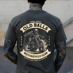 Funny 50th Birthday Vintage Motorcycle for Biker Dad T-Shirt