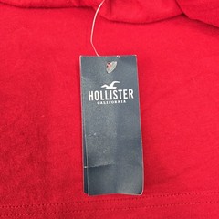 Hollister Men Shirt MEDIUM Red Graphic Hellcat SRT Boxy Fit Tee Logo NWT