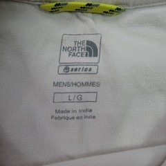 The North Face Men’s L/G Large Cream Long Sleeve T-Shirt 100% Cotton Crew Neck