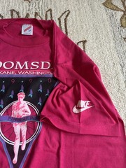 Vintage 90s 1990 Nike Bloomsday Finisher T-Shirt L Large USA Single Stitch NEW