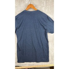 Ronald Reagan Flag Rowdy Gentleman Graphic Tee Mens Large Heather Navy