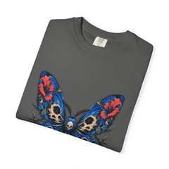 Cerulean Hibiscus Reaper Moth Graphic Tee