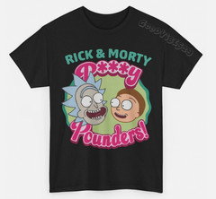 Rick And Morty Pussy Pounders Funny Cartoon Gift T-Shirt S-5XL Men Women Unisex