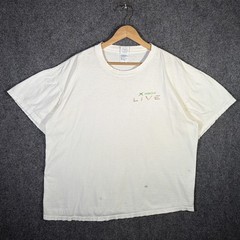 Vintage Xbox Shirt Mens XL White 90s XBOX Live Video Game Promo Faded Microsoft
