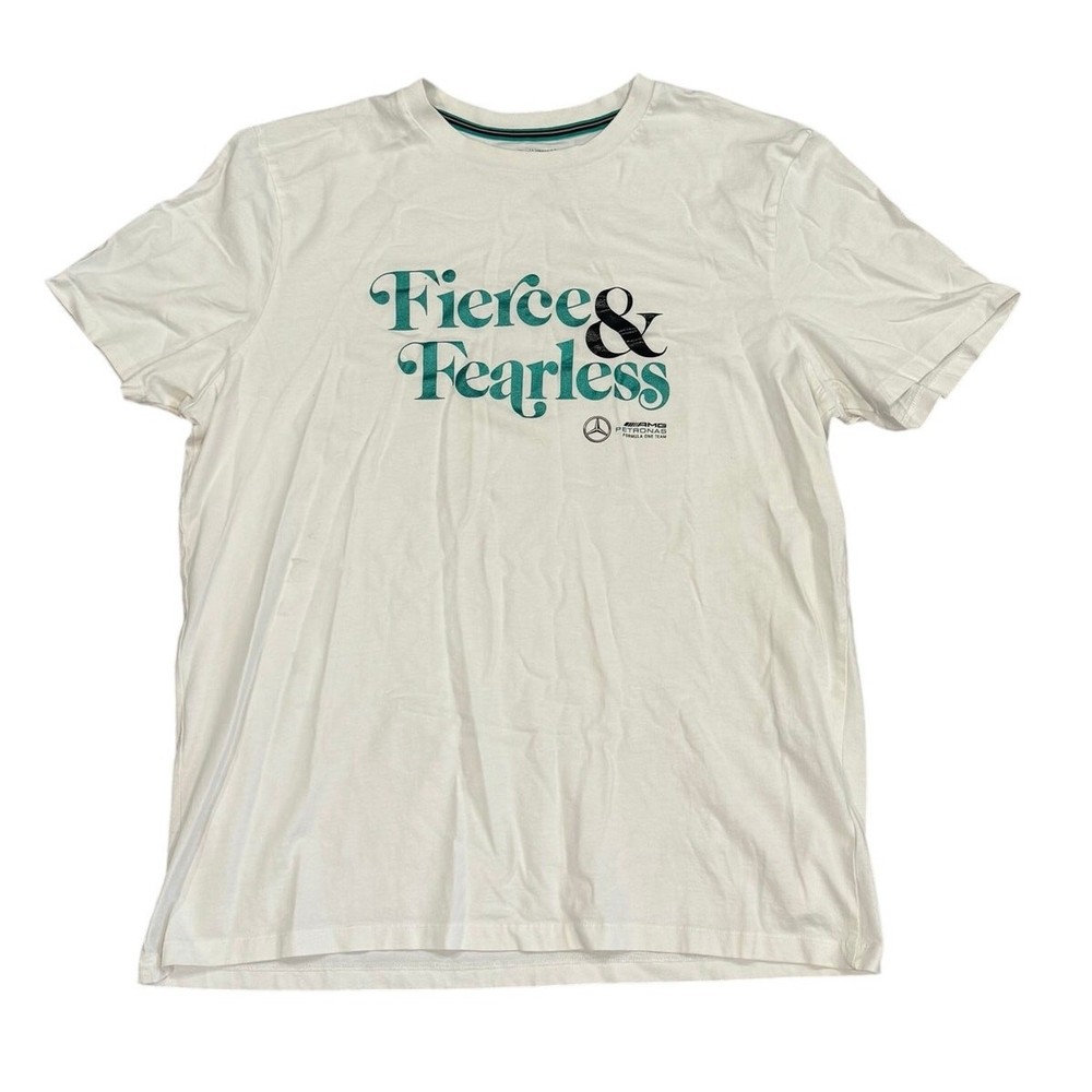 Mercedes AMG Petronas F1 Graphic Tee Mens XL White Foil 701222348