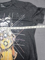 Marvel Thanos Infinity Gauntlet T Shirt XL Black Space Dye Graphic Tee