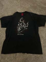 VINTAGE JNCO Jeans Men’s XL Black Double-Sided Graphic Skull Crew Neck T-Shirt