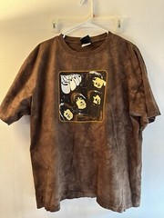 The Beatles Band Liquid Blue Tag Rubber Soul Band Tour Tee Shirt – Mens Size XL