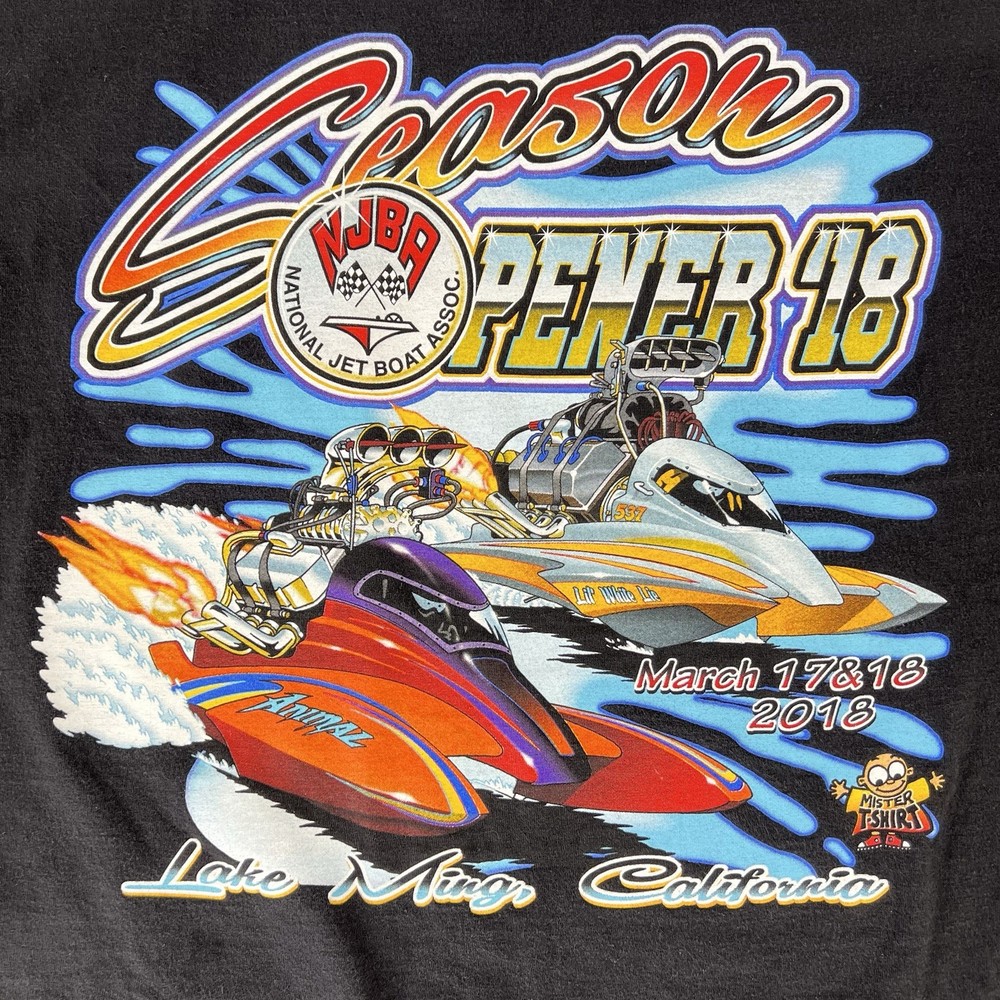 NJBA Season Opener 2018 Lake Ming California Black T-Shirt Men’s Size 2XL